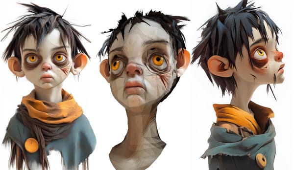 Wie aus einem 2d Entwurf ein 3d Character entsteht.